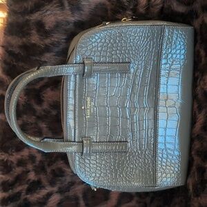 Kate Spade Gray Riverside Street Exotic Felix Medium Satchel
